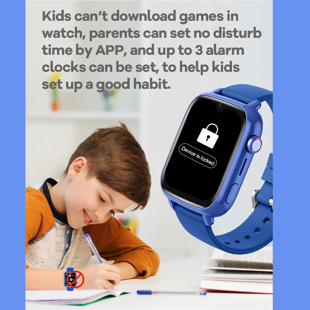 Kids GPS Smart Watch - 4G Video Calling & SOS Emergency Alert