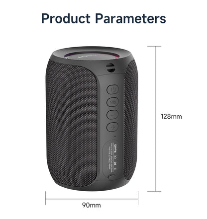 Portable Bluetooth Speaker Waterproof IPX6 - 3600mAh Battery