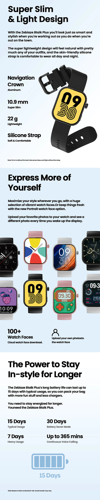 Smart Watch 2.03'' Voice Calling - Fitness Tracker for Men Women