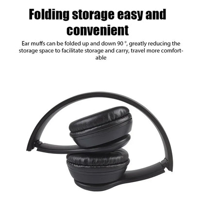 Bluetooth Wireless Headphones - Foldable Sports Gaming Headset
