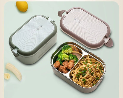 Electric Lunch Box 1L - Stainless Steel Food Warmer Heater