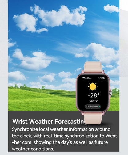 Smart Fitness Watch - Heart Rate Monitor & Bluetooth Calling