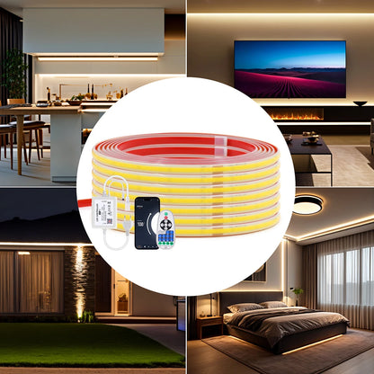 COB LED Strip Light 220V - Waterproof Smart WiFi Control