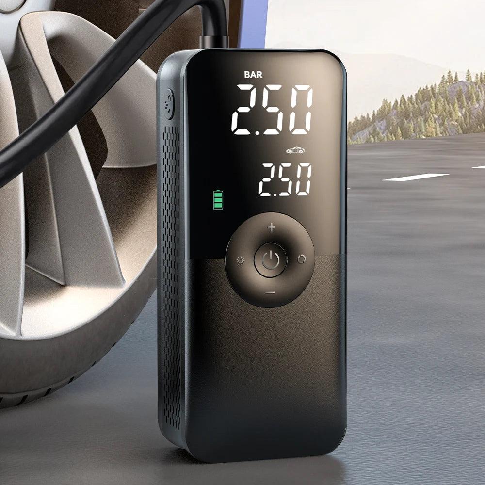 Cordless Tire Inflator - Digital Display 150PSI Car Pump