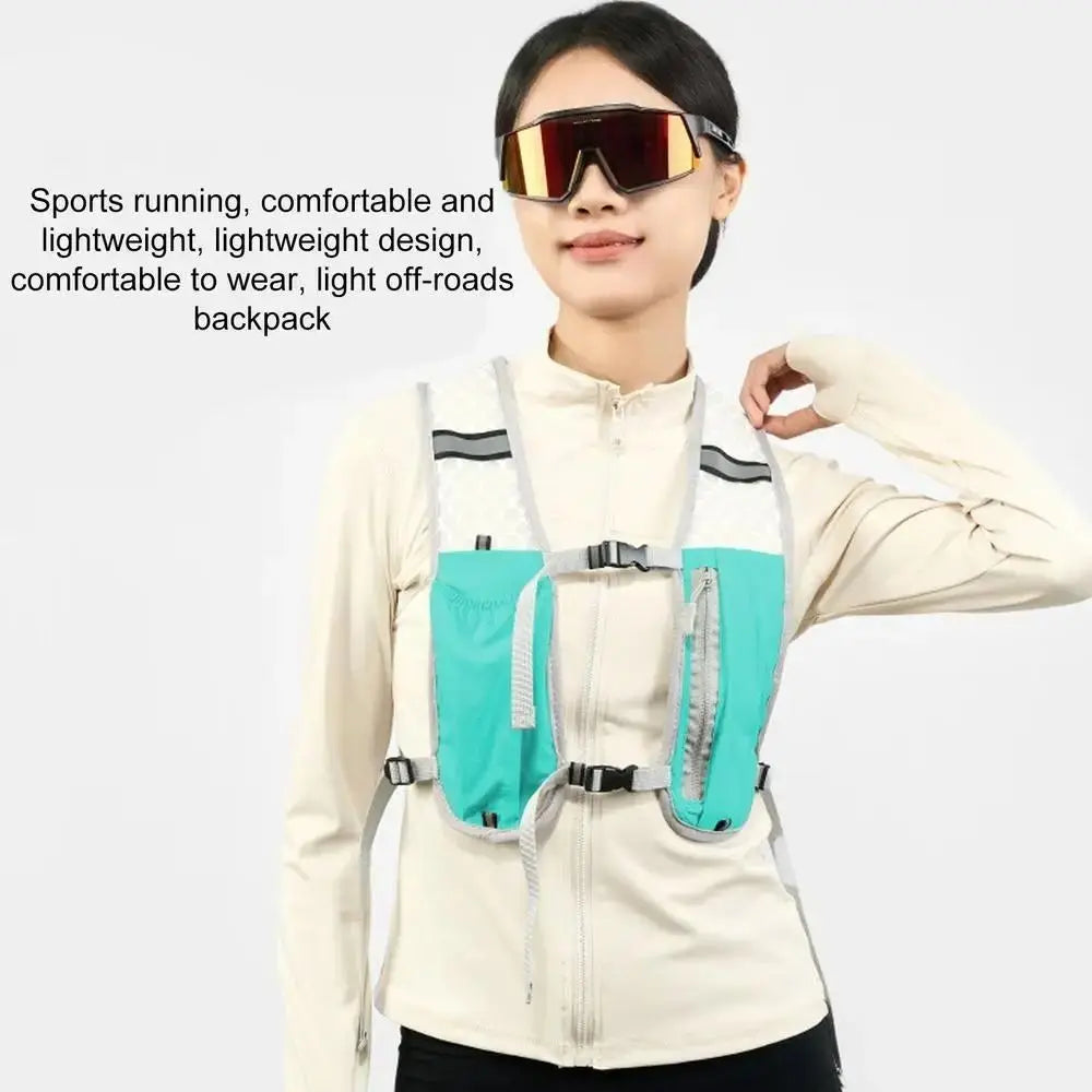 Hydration Running Vest - Lightweight Water Bottle Holder Pack