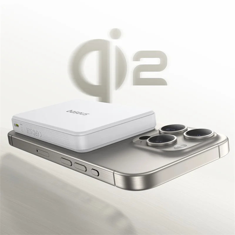 Qi2 Wireless Power Bank 10,000mAh - 15W Magnetic Charging