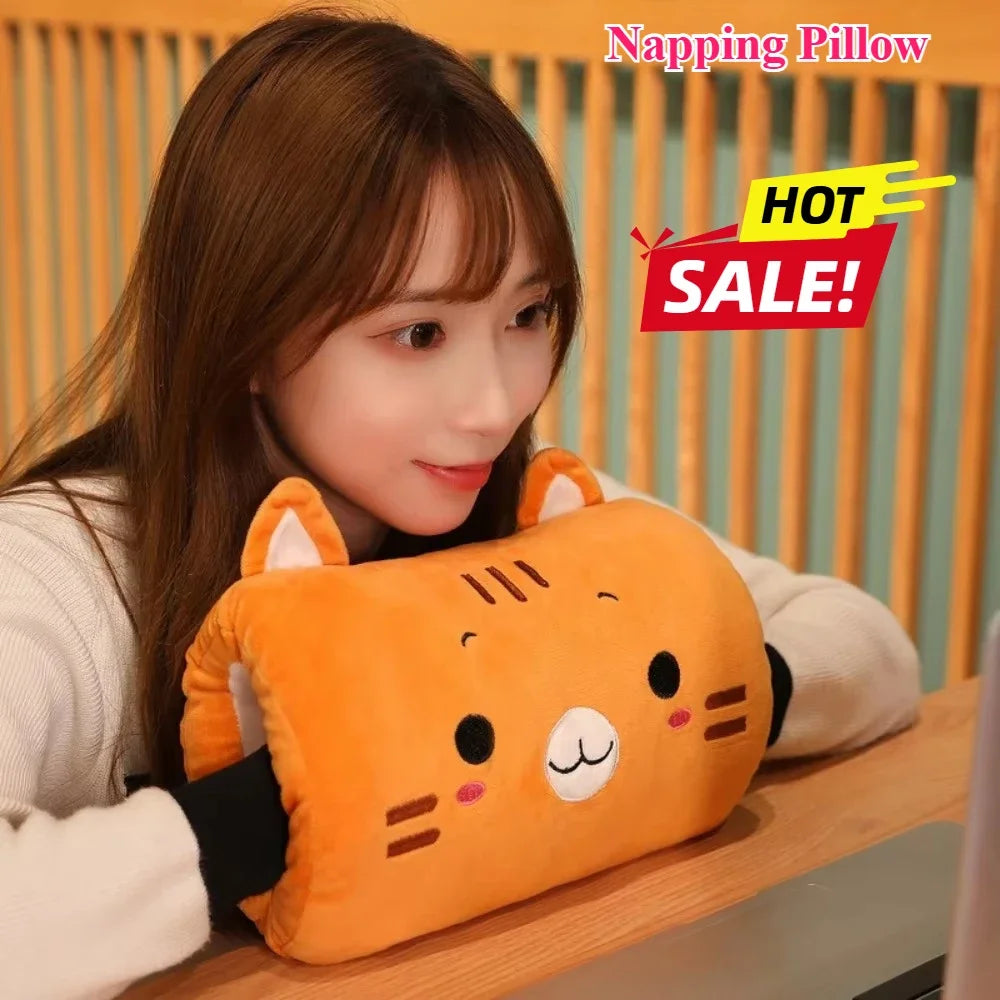 Kids Plush Hand Warmer Pillow - Cute Animal Design Gift