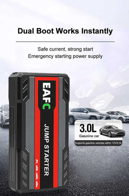 Car Jump Starter 600A 12V - 12000mAh Power Bank LED Light
