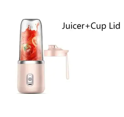 Portable Electric Blender 500ml - 6 Blade Smoothie Maker
