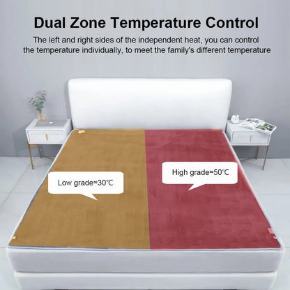 Electric Heated Under Blanket - Double Thermostat Control