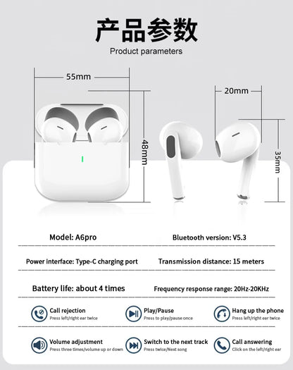Bluetooth Wireless Earbuds - Active Noise Cancelling HiFi