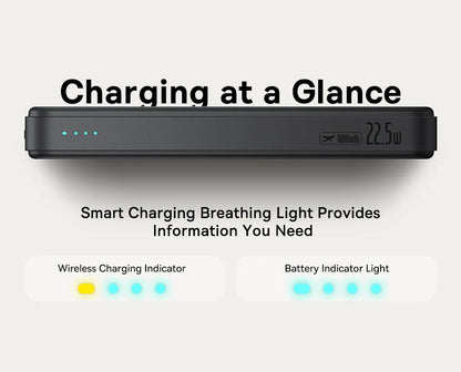 Qi2 Wireless Power Bank 10,000mAh - 15W Magnetic Charging