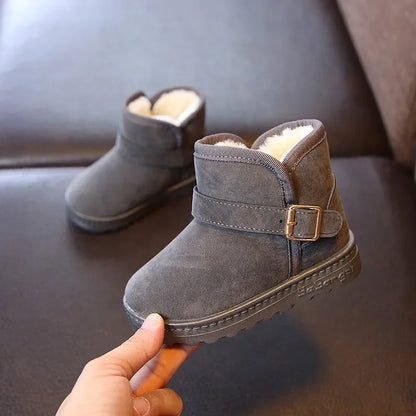 Kids Winter Snow Boots - Warm Cotton Lined Casual Shoes
