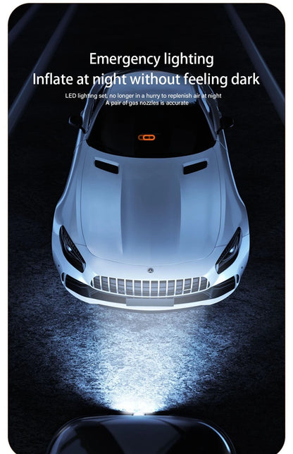 Wireless Car Tyre Inflator - Portable Air Compressor 150PSI