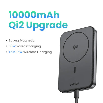 Magnetic Wireless Power Bank 10,000mAh - 20W Fast Charging