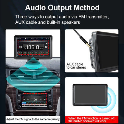 Car Stereo Screen 7 Inch - Wireless CarPlay Android Auto