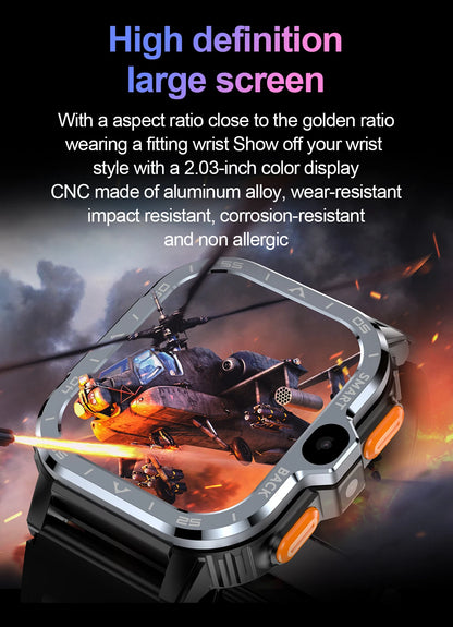 Android Smart Watch 4G - GPS, Dual Camera, 64GB Storage