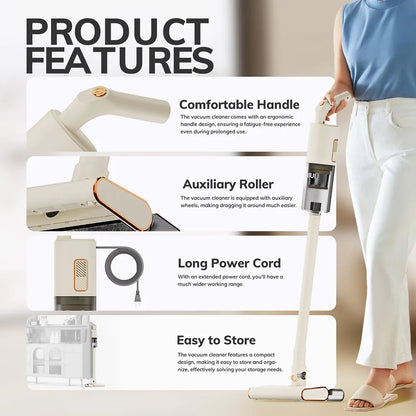 Wet & Dry Vacuum Cleaner - 18000Pa Suction with Mopping