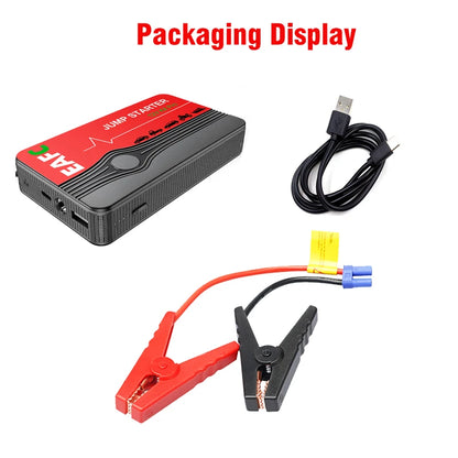 Car Jump Starter 600A 12V - 12000mAh Power Bank LED Light