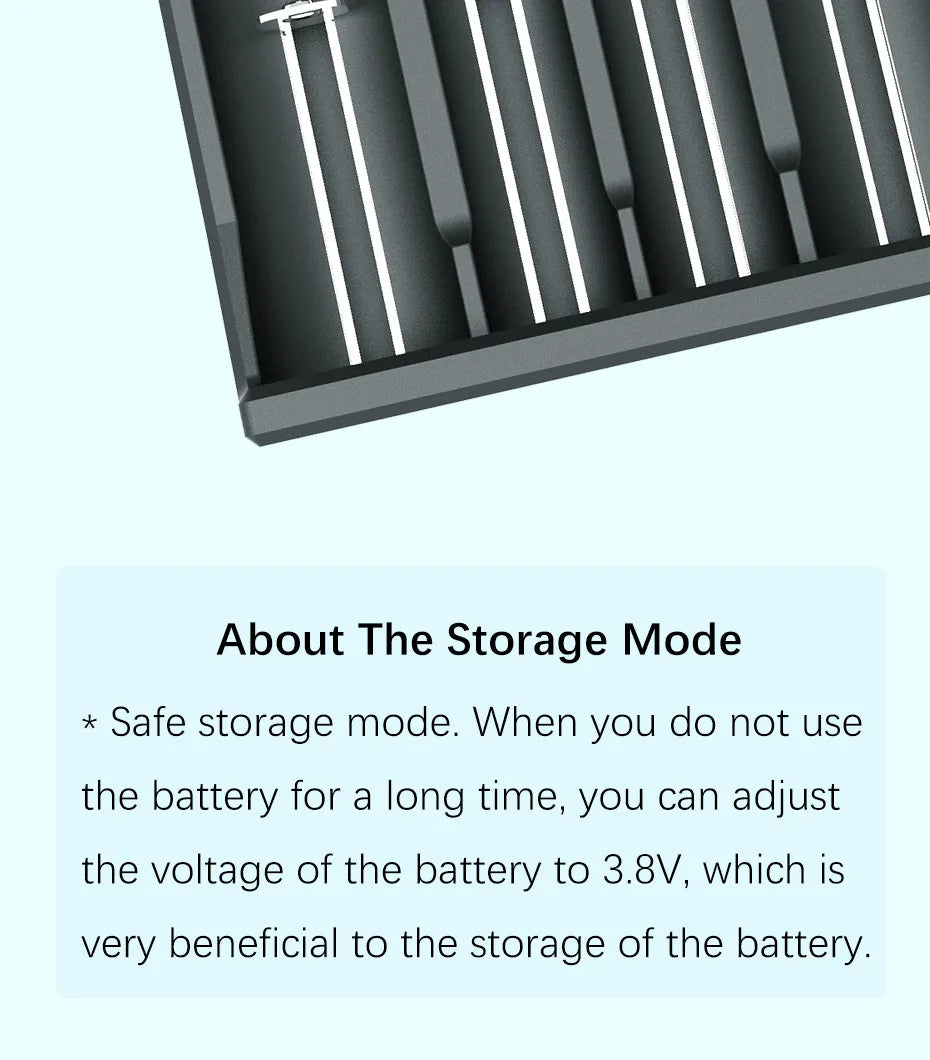 Battery Charger 4-Slot LCD - 18650 21700 26650 AA AAA Smart