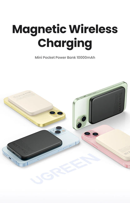 Magnetic Wireless Power Bank 10,000mAh - 20W Fast Charging