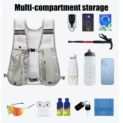 Hydration Running Vest - Lightweight Water Bottle Holder Pack