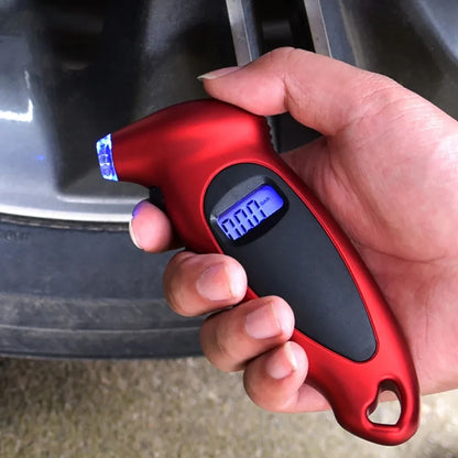 Digital Tyre Pressure Gauge - Backlit LCD Display 150 PSI