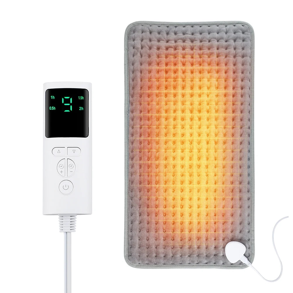 Electric Heating Pad 60x30cm - 9 Temperature Settings Timer