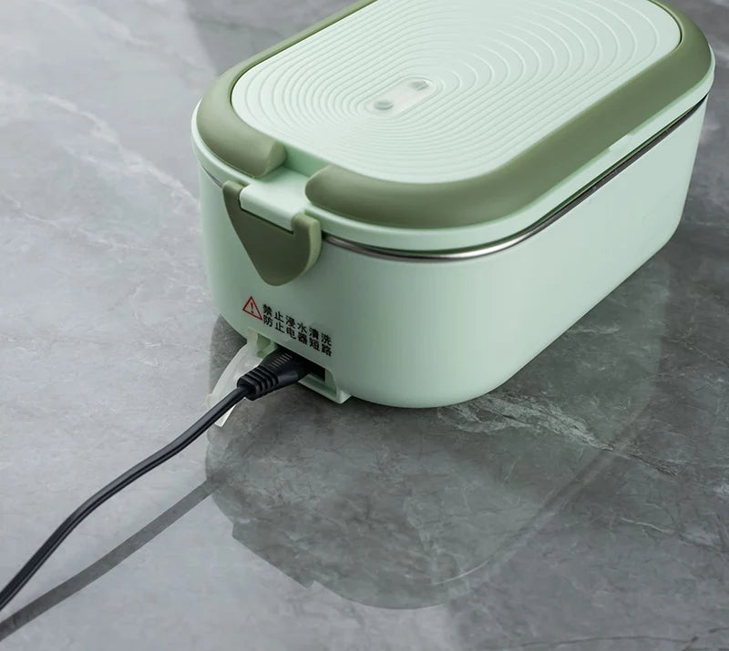 Electric Lunch Box 1L - Stainless Steel Food Warmer Heater