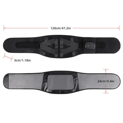 Lumbar Support Belt - Heated Vibrating Back Brace with Red Light