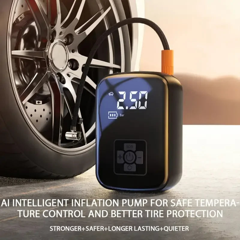 Wireless Car Tyre Inflator - Portable Air Compressor 150PSI