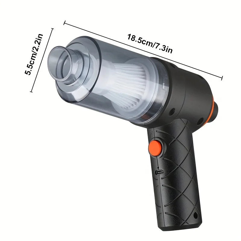 Car Vacuum Cleaner Cordless - 1200mAh Handheld Portable