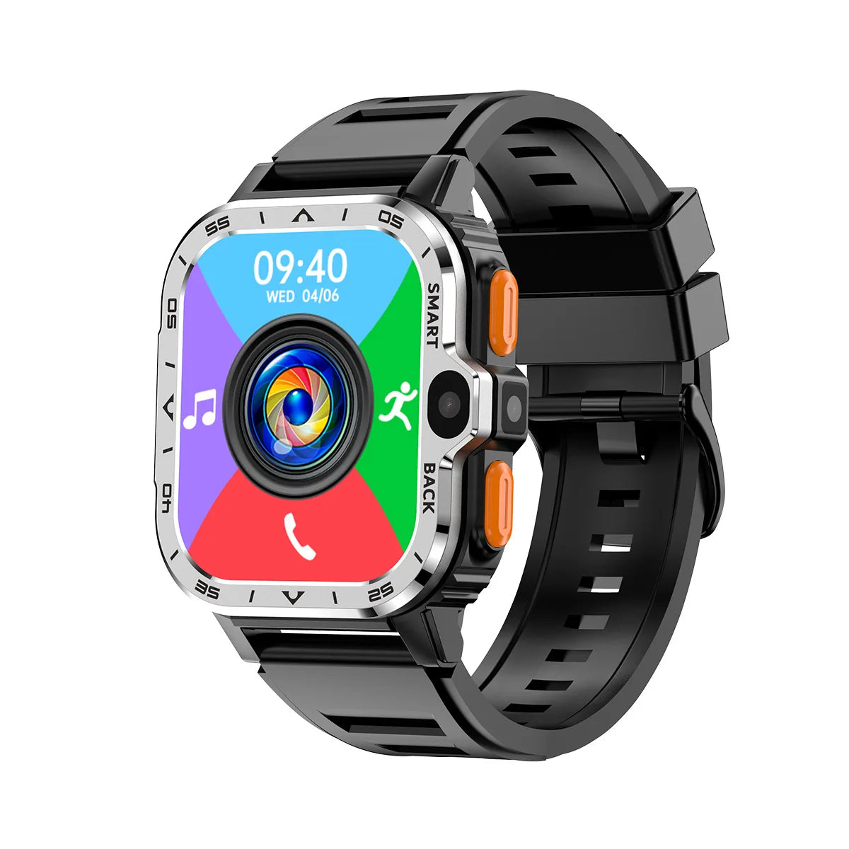 Android Smart Watch 4G - GPS, Dual Camera, 64GB Storage