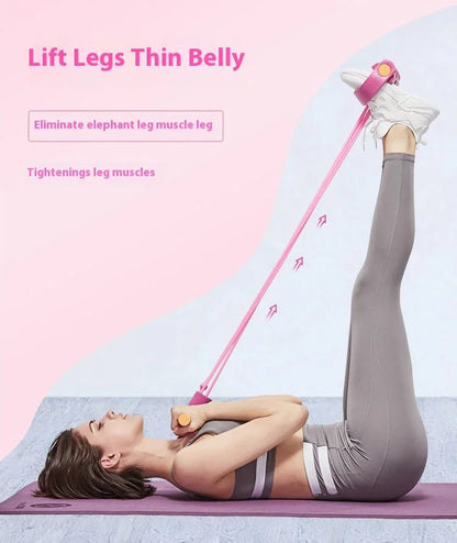 Multifunction Tension Rope Resistance Band Elastic Pedal Puller for Leg Stretching Slimming Training Portable Fitness Equipment