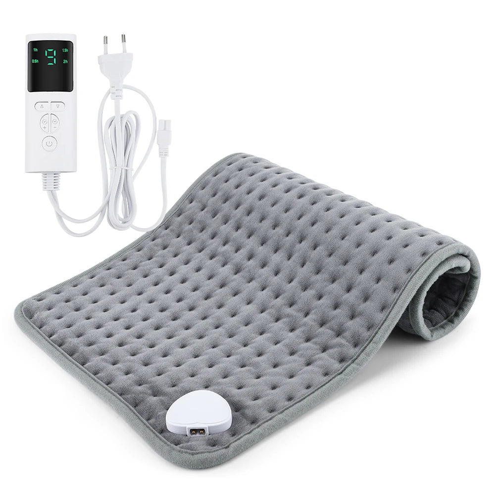 Electric Heating Pad 60x30cm - 9 Temperature Settings Timer