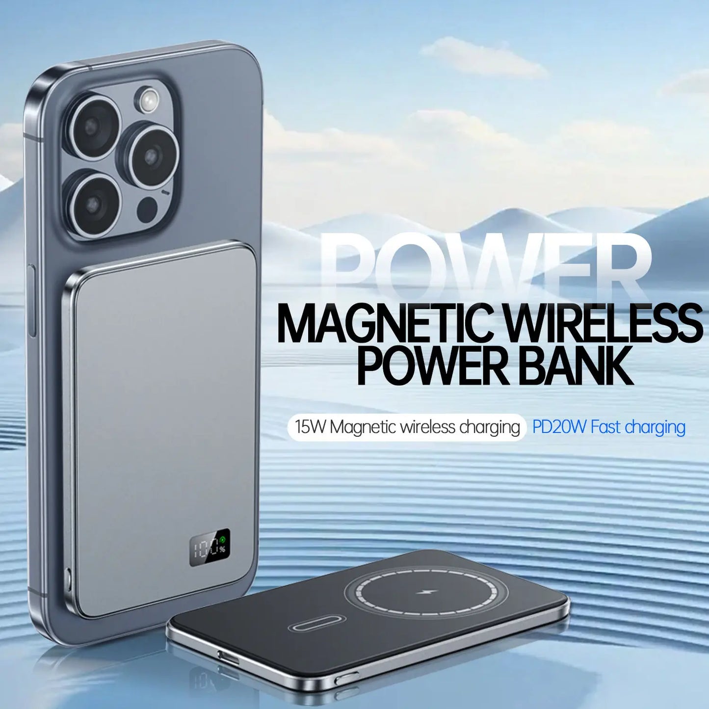 MagSafe Power Bank 10,000mAh - Magnetic Wireless Charging