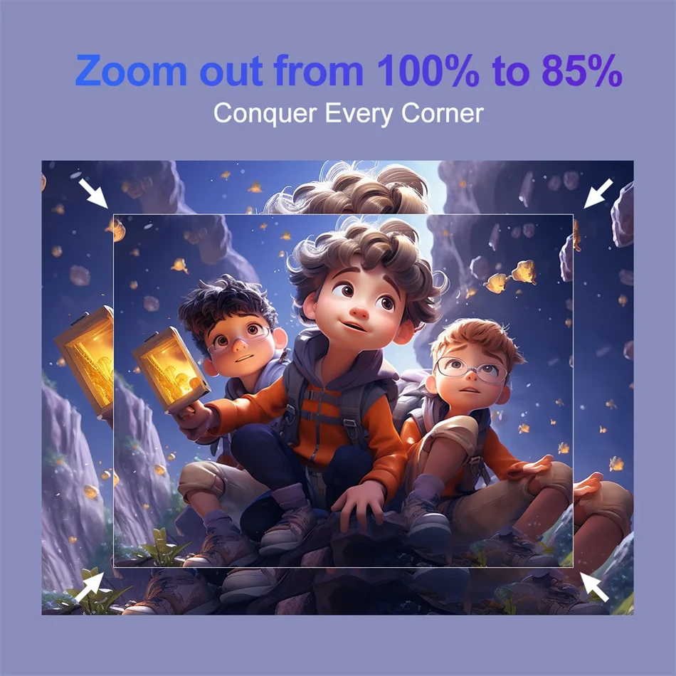 4K Android Projector Native 1080P - 390 ANSI Lumens Portable