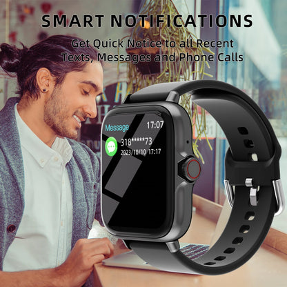 Smart Watch 1.83" - Call Answer Sleep Monitor Waterproof