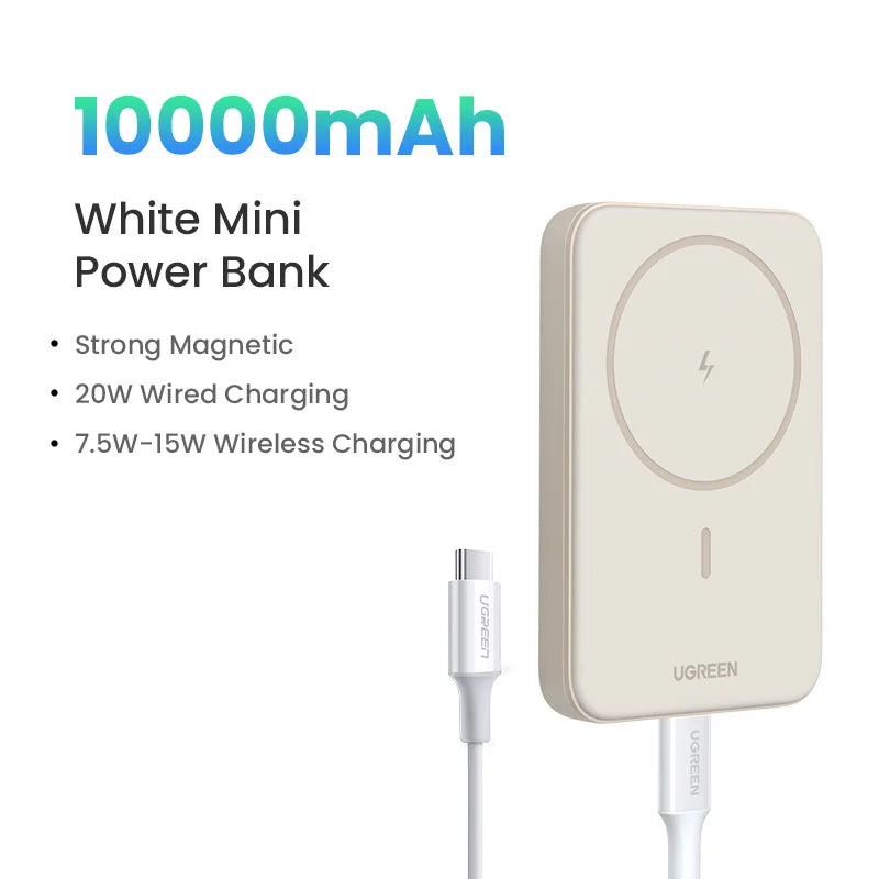 Magnetic Wireless Power Bank 10,000mAh - 20W Fast Charging