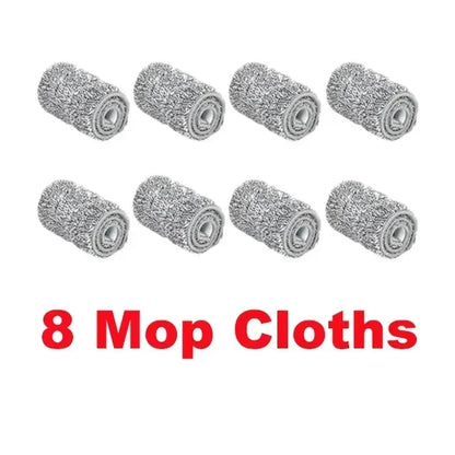 Flat Squeeze Mop & Bucket Set - Easy Wring Microfiber Pads