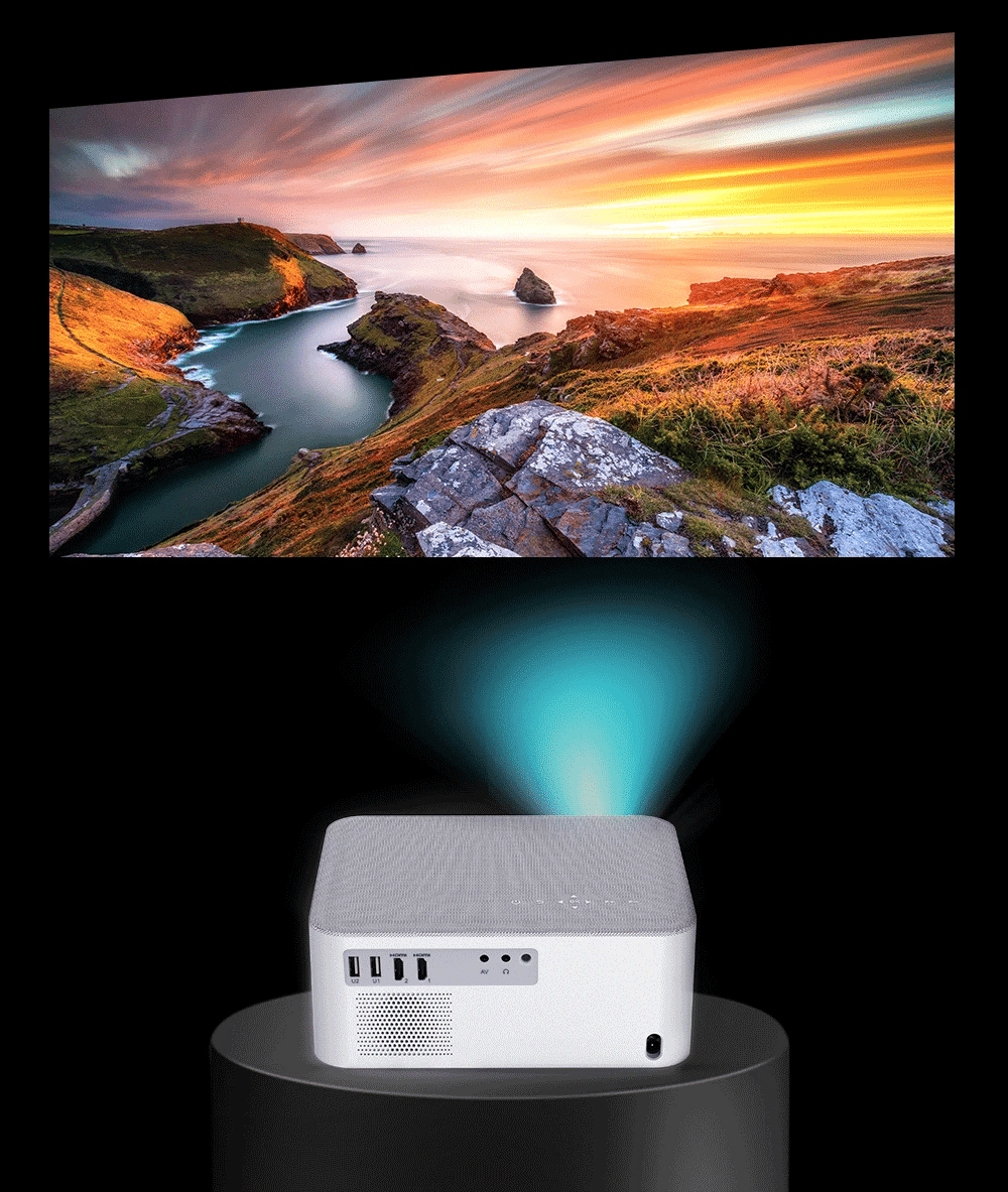 Portable Mini Projector 1080P Full HD - WiFi Android 4K Video