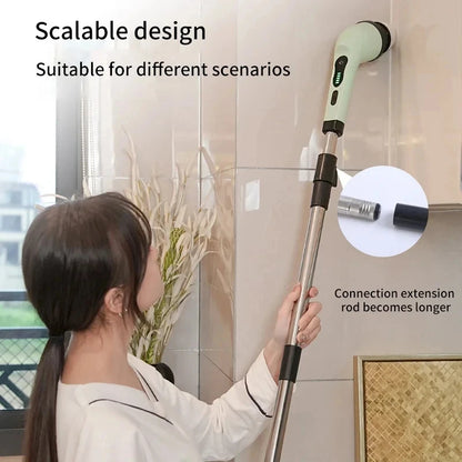 Electric Cleaning Brush 9-in-1 - Extendable Scrubber Kit