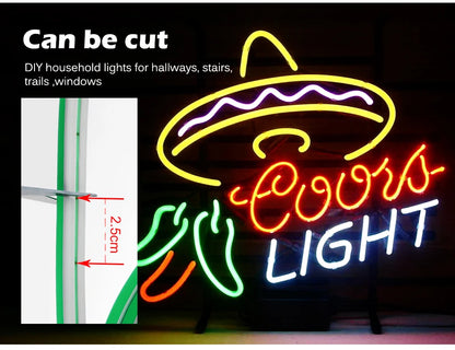 LED Neon Strip Lights 5M - Flexible Waterproof 600 LEDs