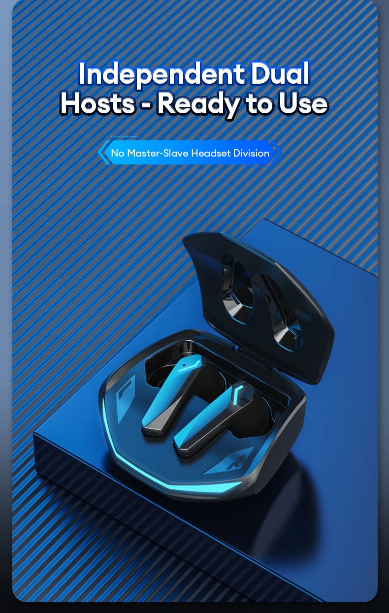 Bluetooth Gaming Earbuds - Low Latency Wireless Headphones