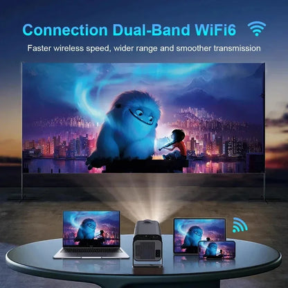 4K Android Projector Native 1080P - 390 ANSI Lumens Portable