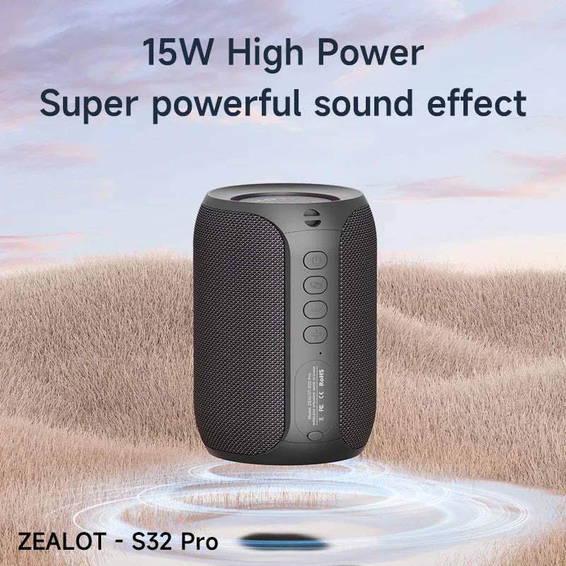 Portable Bluetooth Speaker Waterproof IPX6 - 3600mAh Battery