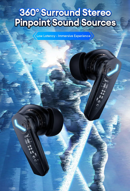 Bluetooth Gaming Earbuds - Low Latency Wireless Headphones