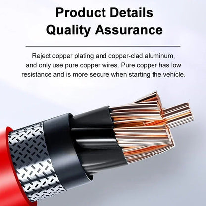 Car Jump Starter 600A 12V - 12000mAh Power Bank LED Light