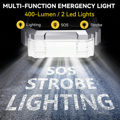 Car Jump Starter 21800mAh - Air Compressor & 6000A Booster