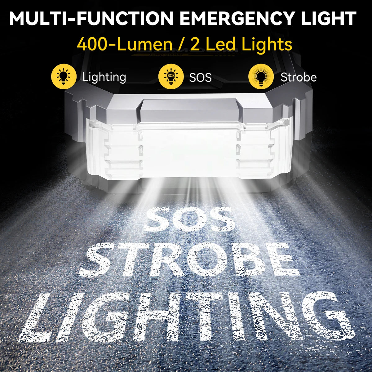 Car Jump Starter 7000A - Portable Battery Booster with Air Pump